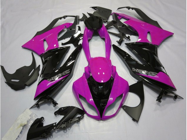 09-12 Glanzrosa & Schwarz ZX6R Motorrad Verkleidung 09-12 Glanzrosa & Schwarz ZX6R Motorrad Verkleidung