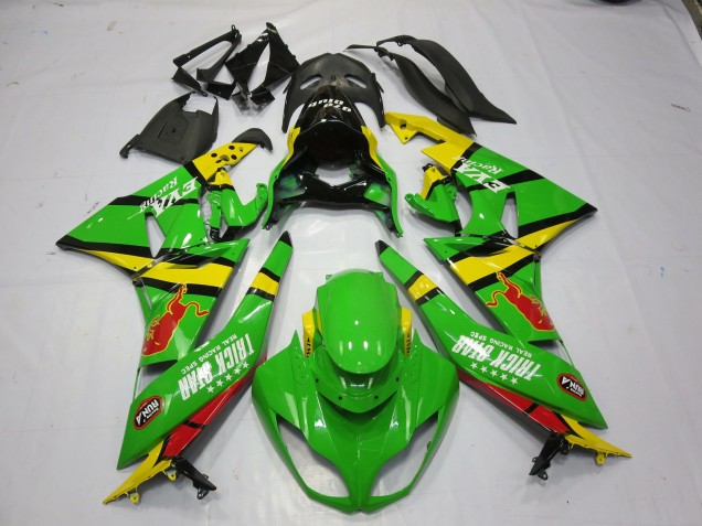 09-12 Grün Gelb ZX6R Motorrad Verkleidung 09-12 Grün Gelb ZX6R Motorrad Verkleidung