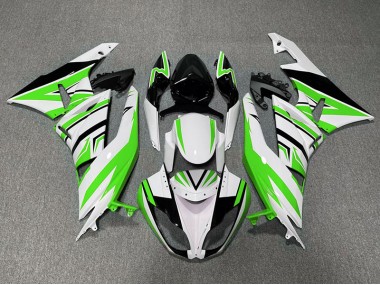 09-12 Grün-Weiß & Schwarz Zag ZX6R Motorrad Verkleidung