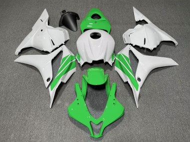 09-12 Grüner & Weißer Seitenstreifen CBR600RR Motorrad Verkleidung