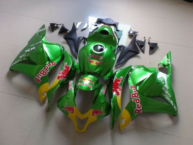 09-12 Grünrot Bull CBR600RR Motorrad Verkleidung