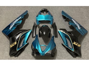 09-12 Hellblau & Schwarz Glänzend Daytona 675 Motorrad Verkleidung