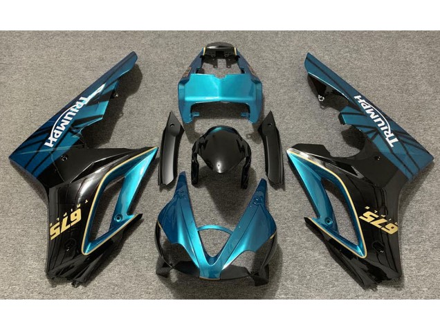 09-12 Hellblau & Schwarz Glänzend Daytona 675 Motorrad Verkleidung