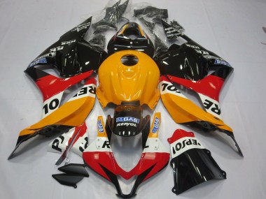 09-12 Hellorange Repsol CBR600RR Motorrad Verkleidung