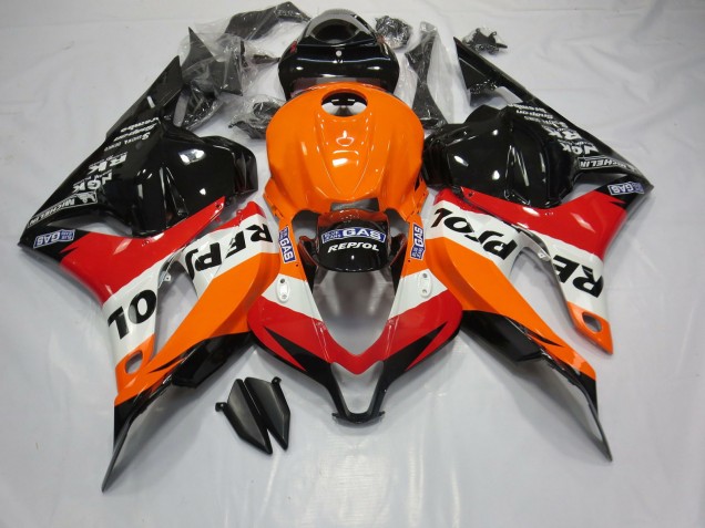 09-12 Klassischer Repsol Stil CBR600RR Motorrad Verkleidung