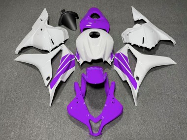 09-12 Lila & Weißer Seitenstreifen CBR600RR Motorrad Verkleidung