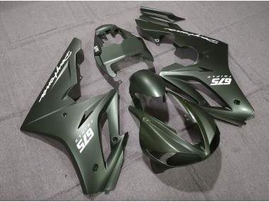 09-12 Matt Grün Weiß Daytona 675 Motorrad Verkleidung