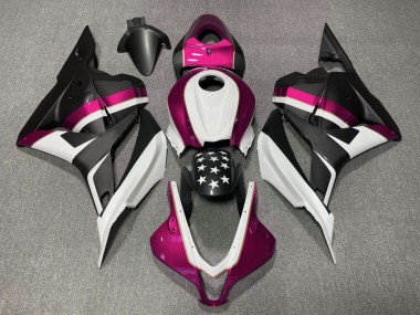 09-12 Matt Schwarzer & Rosa Stern CBR600RR Motorrad Verkleidung