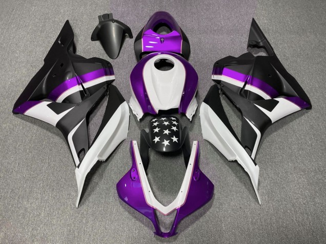 09-12 Matt Schwarzer & Violetter Stern CBR600RR Motorrad Verkleidung 09-12 Matt Schwarzer & Violetter Stern CBR600RR Motorrad Verkleidung
