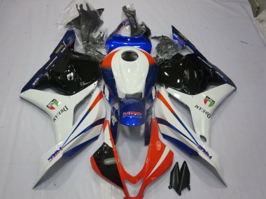 09-12 Orange & Blau CBR600RR Motorrad Verkleidung