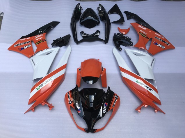 09-12 Orange Glänzend & Logos ZX6R Motorrad Verkleidung 09-12 Orange Glänzend & Logos ZX6R Motorrad Verkleidung