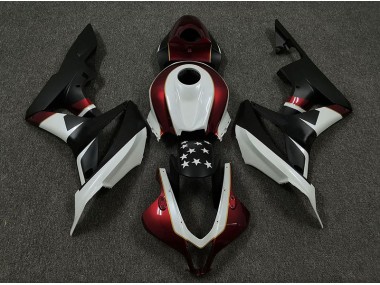 09-12 Rennrot & Schwarz CBR600RR Motorrad Verkleidung