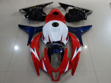 09-12 Rot Glänzend / Weiß CBR600RR Motorrad Verkleidung