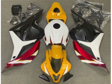 09-12 Rot Glänzend Weiß & Gelb CBR600RR Motorrad Verkleidung