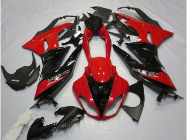 09-12 Rot Glänzend & Schwarz ZX6R Motorrad Verkleidung