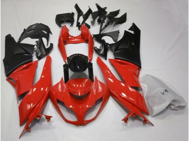 09-12 Rot & Schwarz Glänzend ZX6R Motorrad Verkleidung