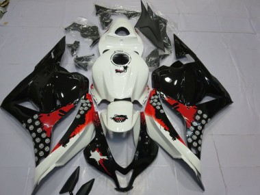 09-12 Rot & Schwarz Splatter CBR600RR Motorrad Verkleidung
