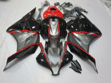 09-12 Schwarz & Grau Rot Pin CBR600RR Motorrad Verkleidung