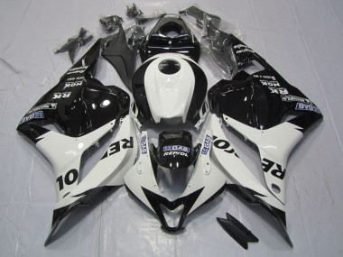 09-12 Weiß & Schwarz Repsol CBR600RR Motorrad Verkleidung