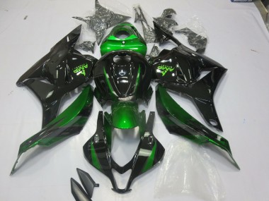 09-12 Spezial Grün Glänzendes Schwarz CBR600RR Motorrad Verkleidung