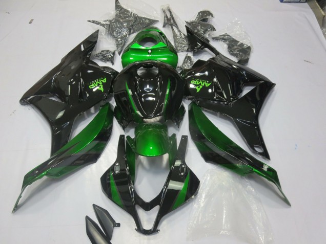 09-12 Spezial Grün Glänzendes Schwarz CBR600RR Motorrad Verkleidung