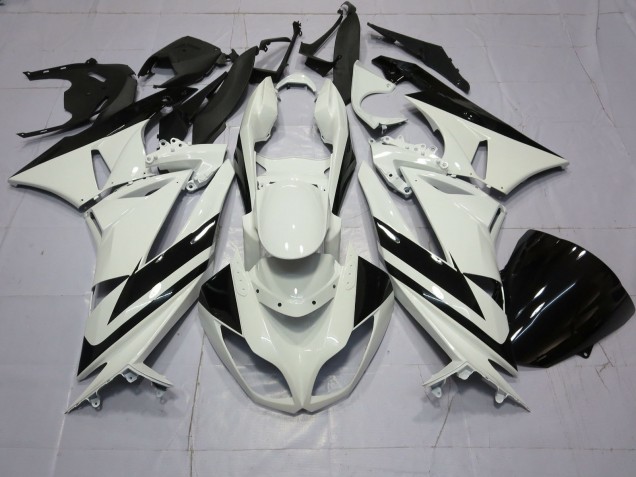 09-12 Spezial Weißschwarz ZX6R Motorrad Verkleidung 09-12 Spezial Weißschwarz ZX6R Motorrad Verkleidung