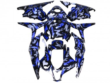 09-12 Tiefes Blauer Schnee Tarnung CBR600RR Motorrad Verkleidung