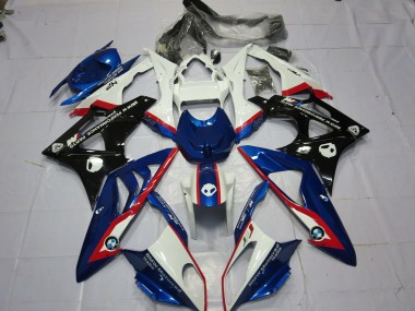 09-14 Alien Blau & Weiß S1000RR Motorrad Verkleidung