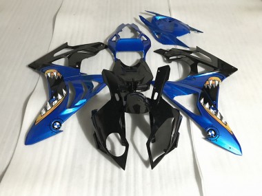 09-14 Alien Blau & Weiß S1000RR Motorrad Verkleidung