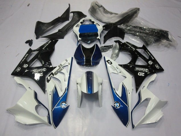 09-14 Alien Blau & Weiß S1000RR Motorrad Verkleidung 09-14 Alien Blau & Weiß S1000RR Motorrad Verkleidung