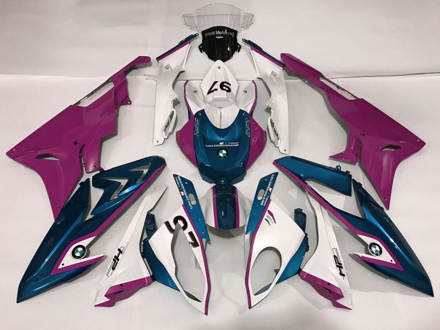 09-14 Alien Blau & Weiß S1000RR Motorrad Verkleidung 09-14 Alien Blau & Weiß S1000RR Motorrad Verkleidung