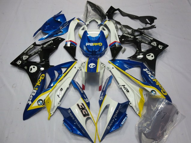 09-14 Alien Blau & Weiß S1000RR Motorrad Verkleidung