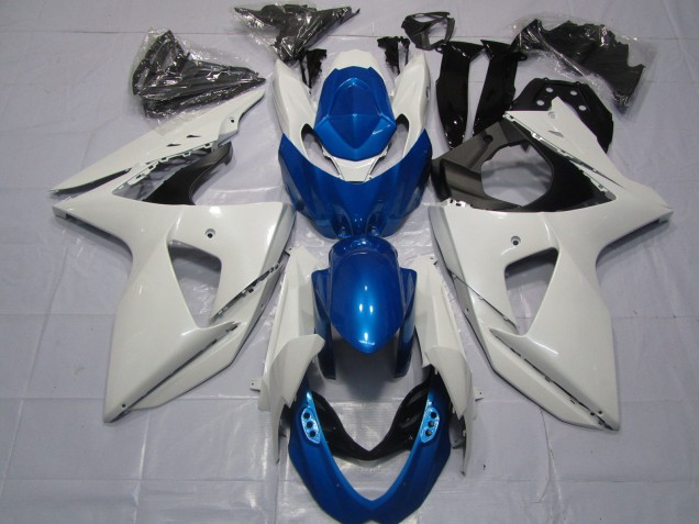 09-16 Weiß & Blau GSXR 1000 Motorrad Verkleidung