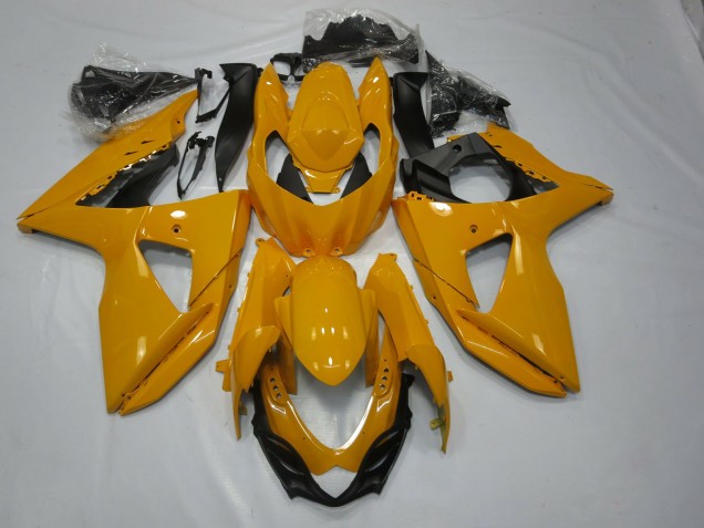 09-16 Glänzendes Gelb GSXR 1000 Motorrad Verkleidung