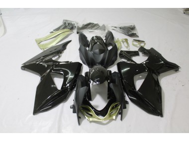09-16 Schwarz-Matt Glänzend Silber Glänzend GSXR 1000 Motorrad Verkleidung