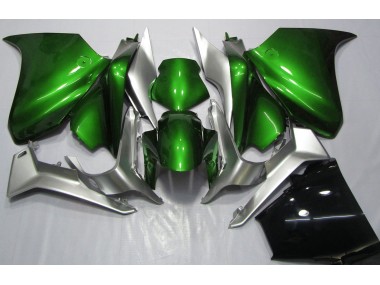 10-13 Dunkelgrün & Silber VFR1200 Motorrad Verkleidung