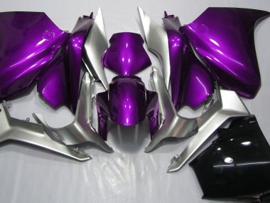 10-13 Dunkelviolett & Silber VFR1200 Motorrad Verkleidung