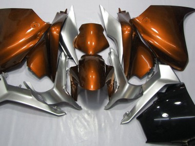 10-13 Orange & Silber VFR1200 Motorrad Verkleidung