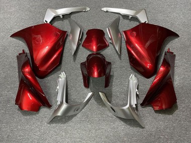 10-13 Rot & Silber VFR1200 Motorrad Verkleidung