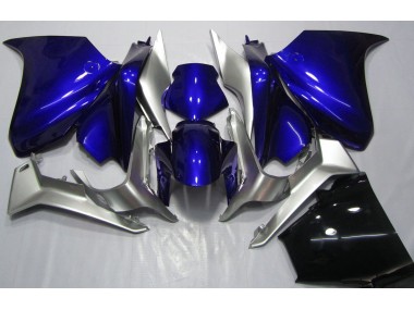 10-13 Tiefes Blau & Silber VFR1200 Motorrad Verkleidung