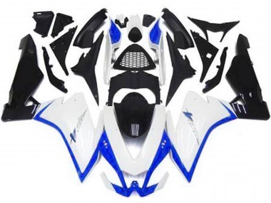 10-15 Glänzend Weiß & Blau RSV4 1000 Motorrad Verkleidung