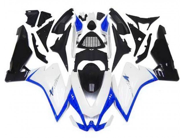 10-15 Glänzend Weiß & Blau RSV4 1000 Motorrad Verkleidung