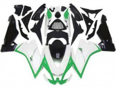 10-15 Glänzend Weiß & Grün RSV4 1000 Motorrad Verkleidung