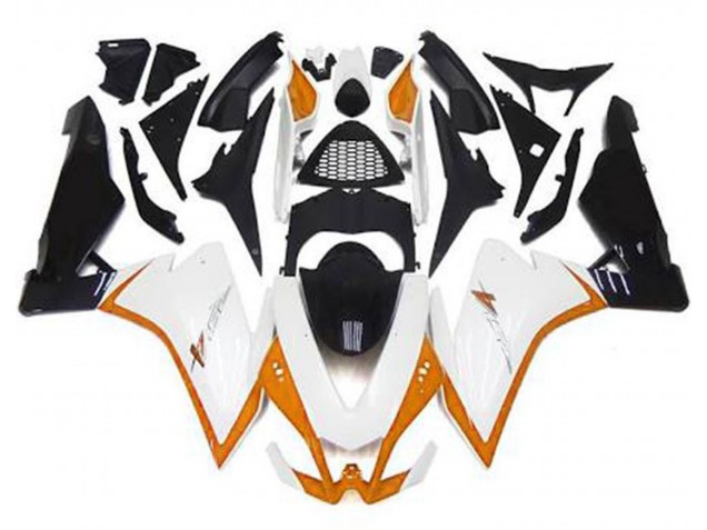 10-15 Glänzend Weiß & Orange RSV4 1000 Motorrad Verkleidung 10-15 Glänzend Weiß & Orange RSV4 1000 Motorrad Verkleidung