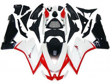 10-15 Glänzend Weiß & Rot RSV4 1000 Motorrad Verkleidung