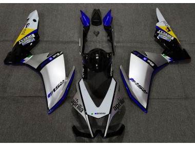 10-15 Silber Pirelli & Blau RSV4 1000 Motorrad Verkleidung