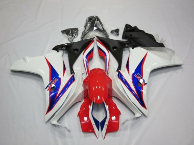 11-12 Blau Weiß Rot HRC CBR600F Motorrad Verkleidung