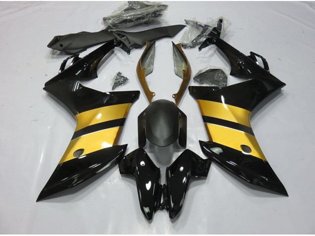 11-12 Goldschwarzes Cbr-Design CBR600F Motorrad Verkleidung 11-12 Goldschwarzes Cbr-Design CBR600F Motorrad Verkleidung