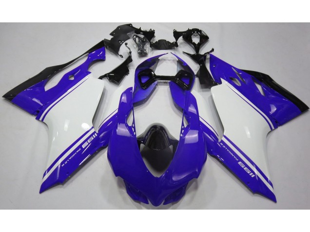 11-14 Glänzend Blau Weiß & Schwarz Ducati 1199 Motorrad Verkleidung 11-14 Glänzend Blau Weiß & Schwarz Ducati 1199 Motorrad Verkleidung