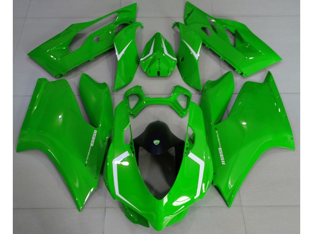 11-14 Glänzend Grün & Weiß Ducati 1199 Motorrad Verkleidung 11-14 Glänzend Grün & Weiß Ducati 1199 Motorrad Verkleidung